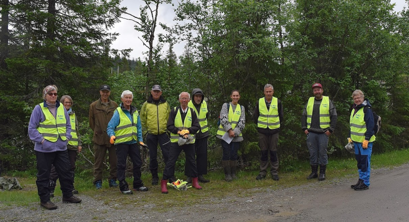 Søppelrydding ved Synnfjorden